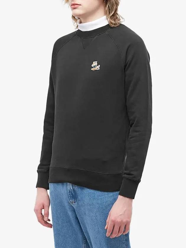 Dressed Fox Patch Classic Sweatshirt Black - MAISON KITSUNE - BALAAN 4