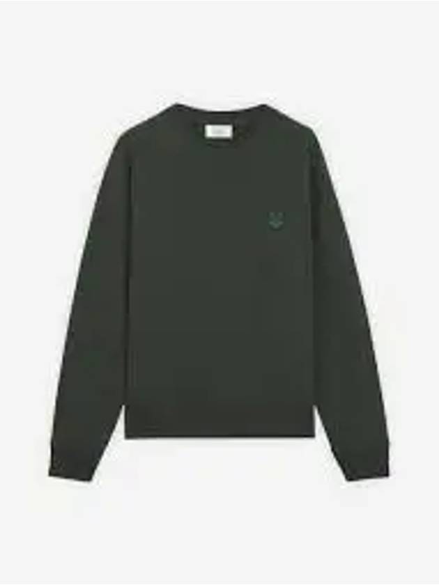 Bold Fox Head Patch Oversized Sweatshirt Green - MAISON KITSUNE - BALAAN 2