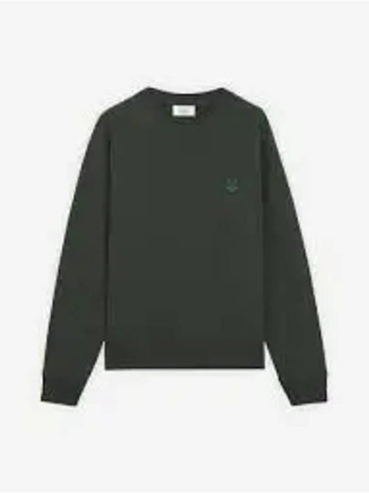 Bold Fox Head Patch Oversized Sweatshirt Green - MAISON KITSUNE - BALAAN 2