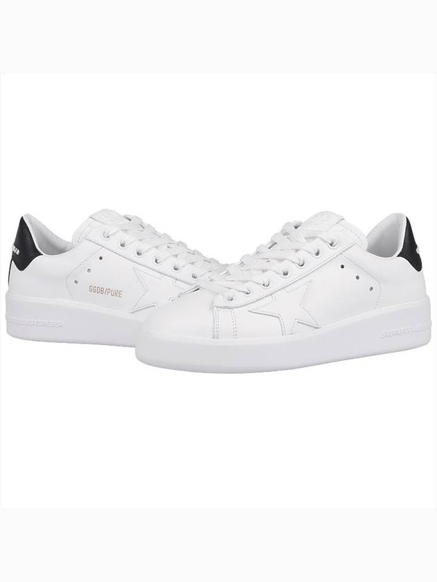 Women's Black Tab Purestar Low Top Sneakers White - GOLDEN GOOSE - BALAAN 3