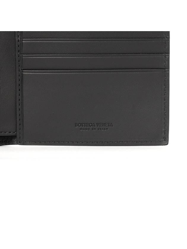 Intrecciato Calf Leather Half Wallet Black - BOTTEGA VENETA - BALAAN 7