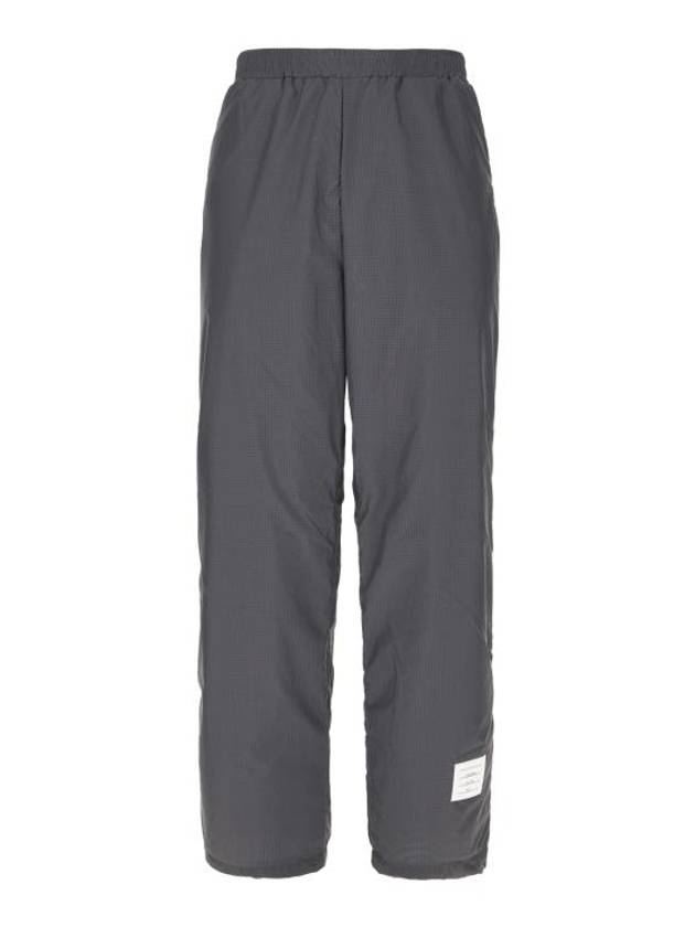 Logo Patch Ripstop Cricket Stripe Track Pants Silver - THOM BROWNE - BALAAN 2