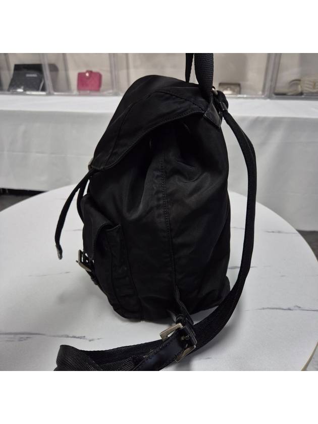 Tesuto nylon triangle logo backpack black - PRADA - BALAAN 8