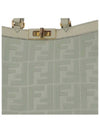 Logo Pattern Medium Canvas Tote Bag Green - FENDI - BALAAN 5