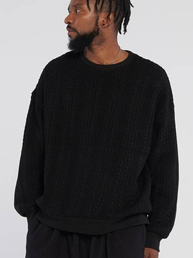 Twisted knitwear Colored sweatshirt Black - TENER - BALAAN 1