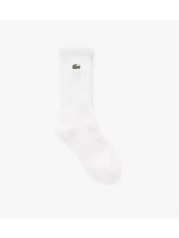 Logo Sports Socks White - LACOSTE - BALAAN 1