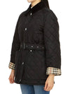 Diamond Quilted Nylon Jacket Black - BURBERRY - BALAAN 5