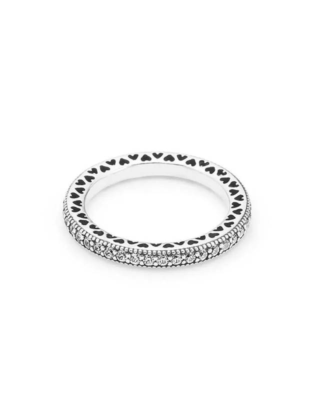 Sparkle Hearts Ring Silver - PANDORA - BALAAN 2