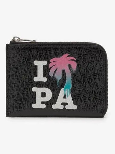 Coin Pulse Wallet Black PMND010S23LEA0011084 - PALM ANGELS - BALAAN 1