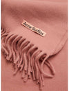 Wool Fringe Scarf Rose Melange - ACNE STUDIOS - BALAAN 8