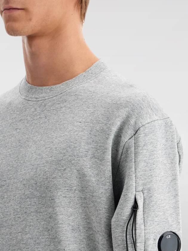 Diagonal Raised Fleece Lens Sweatshirt Grey - CP COMPANY - BALAAN 3