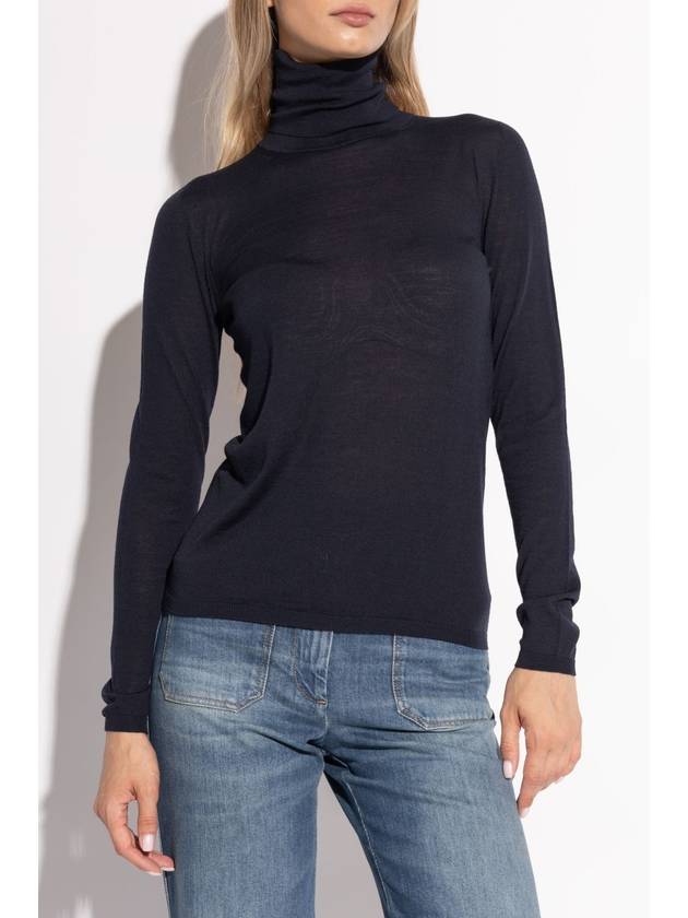 Max Mara Wool Turtleneck Saluto Max Mara, Women's, Navy Blue - MAX MARA - BALAAN 3