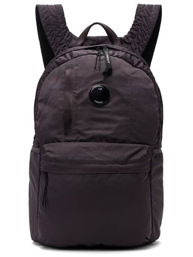 Lens Detail Nylon B Backpack Dark Purple - CP COMPANY - BALAAN 1