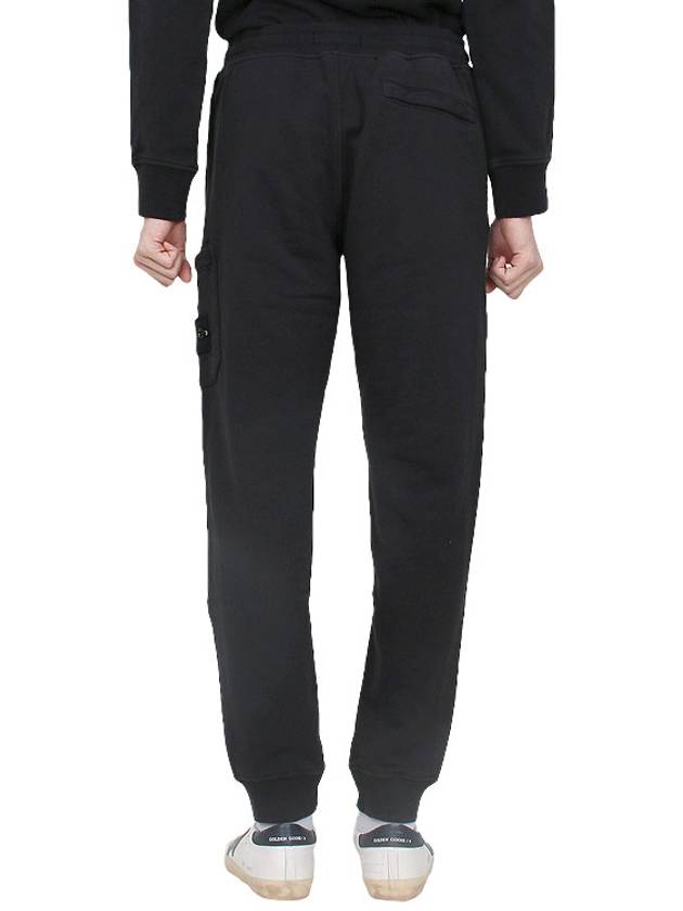 Cotton Fleece Cargo Truck Pants Black - STONE ISLAND - BALAAN 5