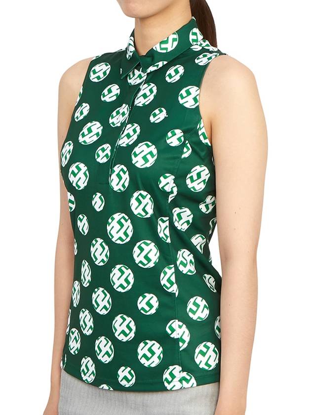 Golf wear women s collar sleeveless t shirt GWJT08081 M488 - J.LINDEBERG - BALAAN 3