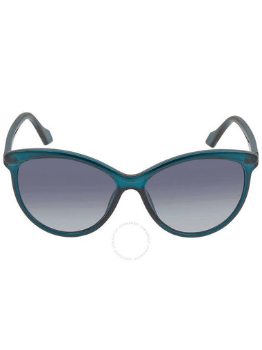 Calvin Klein Blue Gradient Cat Eye Ladies Sunglasses CK19534S 430 58 - CALVIN KLEIN - BALAAN 1