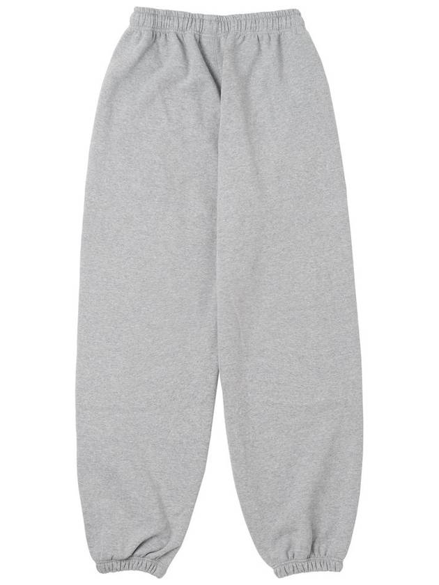 Men's Embroidered Drawstring Wide Pants Grey - STOCKHOLM SYNDROME - BALAAN 3