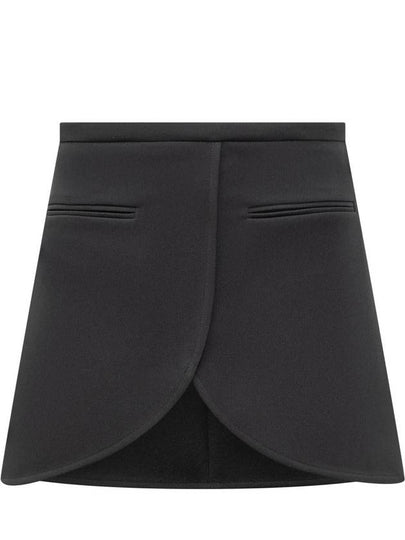 Ellipse Twill Mini A-line Skirt Black - COURREGES - BALAAN 2