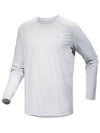 Cormac Crew Neck Long Sleeve T-Shirt Solitude Heather - ARC'TERYX - BALAAN 2