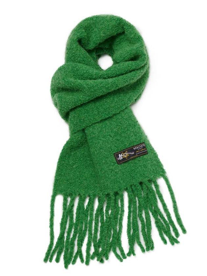 Wool Boucle Muffler Green - MSKN2ND - BALAAN 2