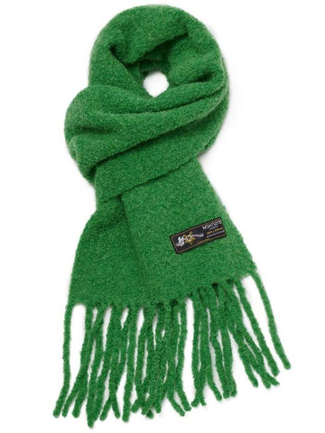 Wool Boucle Muffler Green - MSKN2ND - BALAAN 1