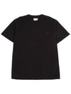 Gradient Embossed Back Logo Short Sleeve T-Shirt Black - WOOYOUNGMI - BALAAN 2