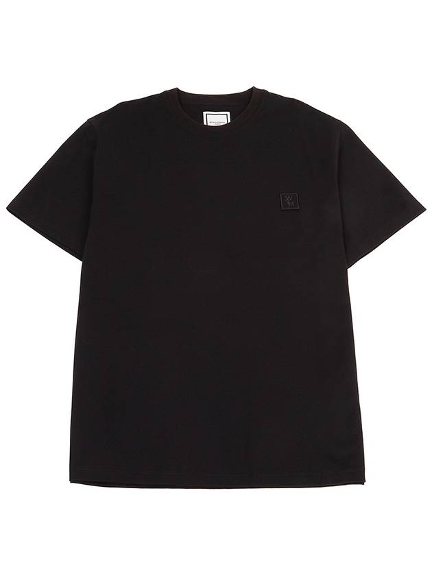 Gradient Embossed Back Logo Short Sleeve T-Shirt Black - WOOYOUNGMI - BALAAN 2