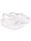 Horsebit Platform Rubber Sandals White - GUCCI - BALAAN 2