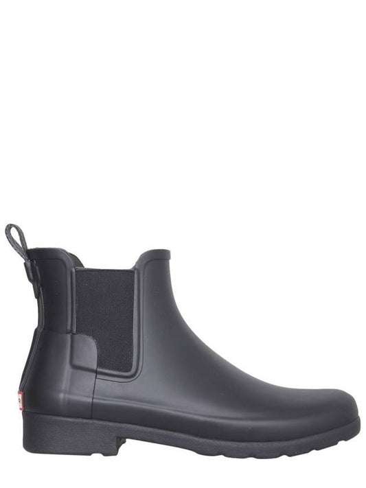 Refined Slim Fit Chelsea Rain Boots Black - HUNTER - BALAAN 1