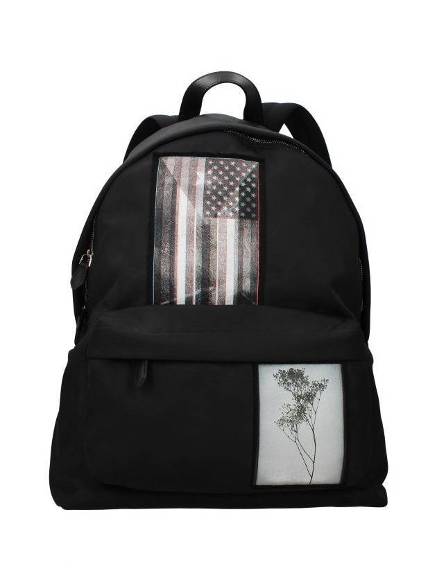 Stars and Stripes Multi Patch Backpack Black - GIVENCHY - BALAAN.
