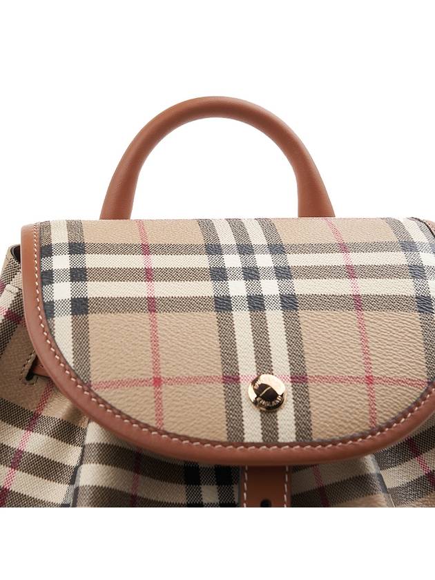 Check Backpack Brown Archive Beige - BURBERRY - BALAAN 8