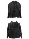 Triangular logo reversible lightweight hooded jacket black men s SGB224 106O F002L - PRADA - BALAAN 5