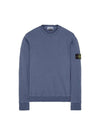 Logo Patch Crew Neck Sweatshirt Navy - STONE ISLAND - BALAAN 2