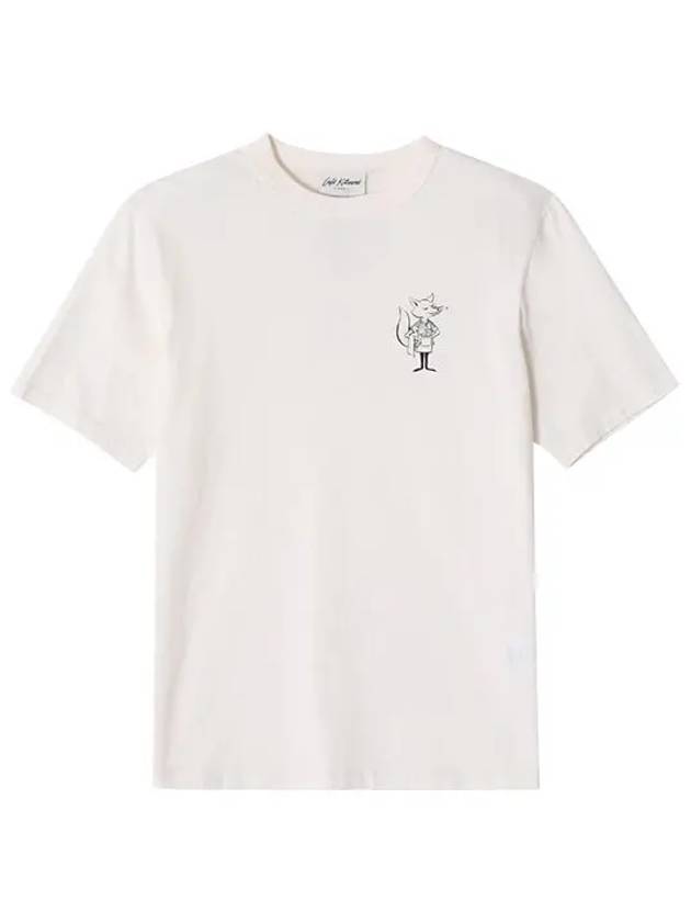 SPCKHSMU00101 P709 Cafe Kitsune Fox Print Short Sleeve T Shirt - MAISON KITSUNE - BALAAN 5