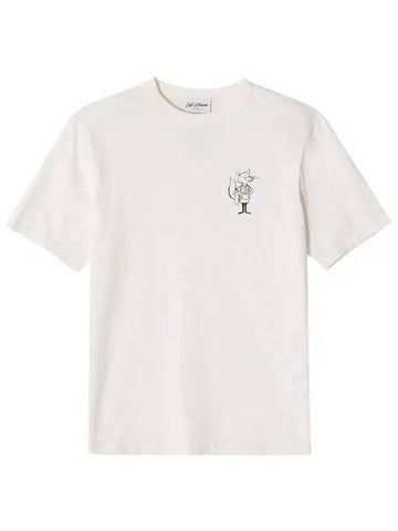 SPCKHSMU00101 P709 Cafe Kitsune Fox Print Short Sleeve T Shirt - MAISON KITSUNE - BALAAN 1