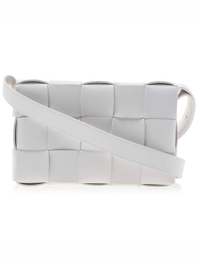 Intrecciato Cassette Cross Bag White - BOTTEGA VENETA - BALAAN 4