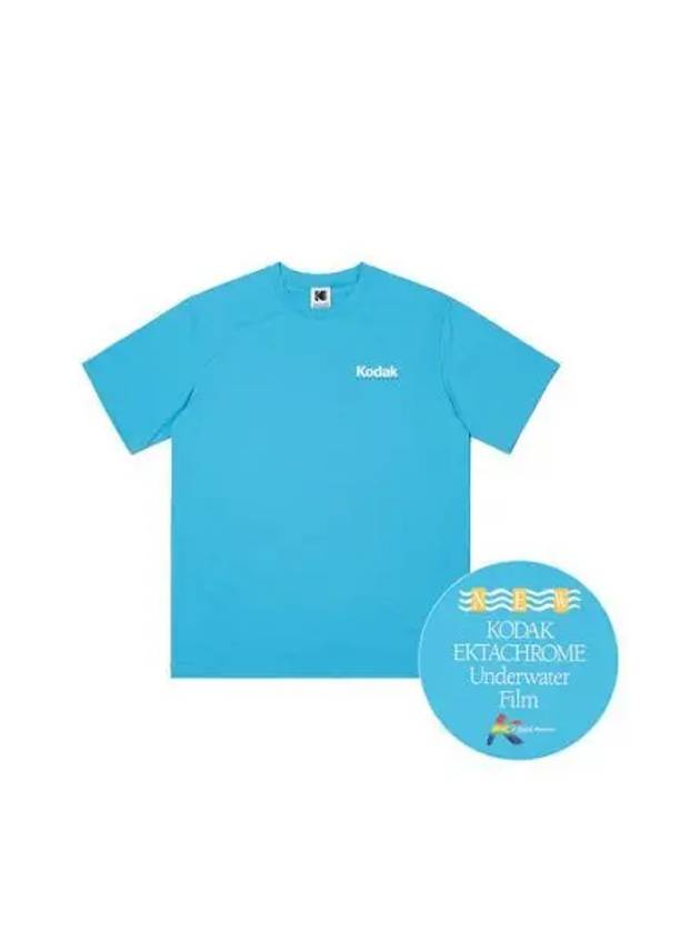 KODAK Apparel Summer Graphic Short Sleeve T Shirt SBLUE - KODO - BALAAN 1