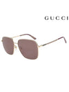 Eyewear Asian Fit Sunglasses Brown - GUCCI - BALAAN.