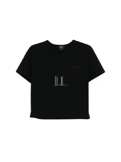 Boxy Micro Logo Short Sleeve T-Shirt Black - A.P.C. - BALAAN 2