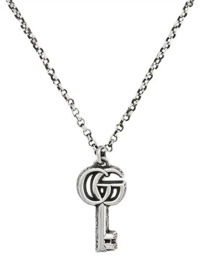 Double G Key Necklace YBB627757001 Silver - GUCCI - BALAAN 2