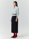 Inverted long skirt black - CLAIR DE SAGE - BALAAN 2