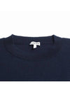 Heart Intarsia Dropped Shoulder Wool Knit Top Navy - LOEWE - BALAAN 6