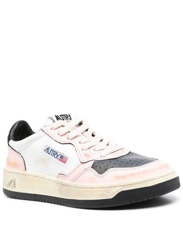 Women's Medalist Super Vintage Low Top Sneakers Pink - AUTRY - BALAAN 3