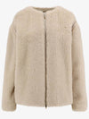 Wool Zip-Up Jacket Beige - MAX MARA - BALAAN 2