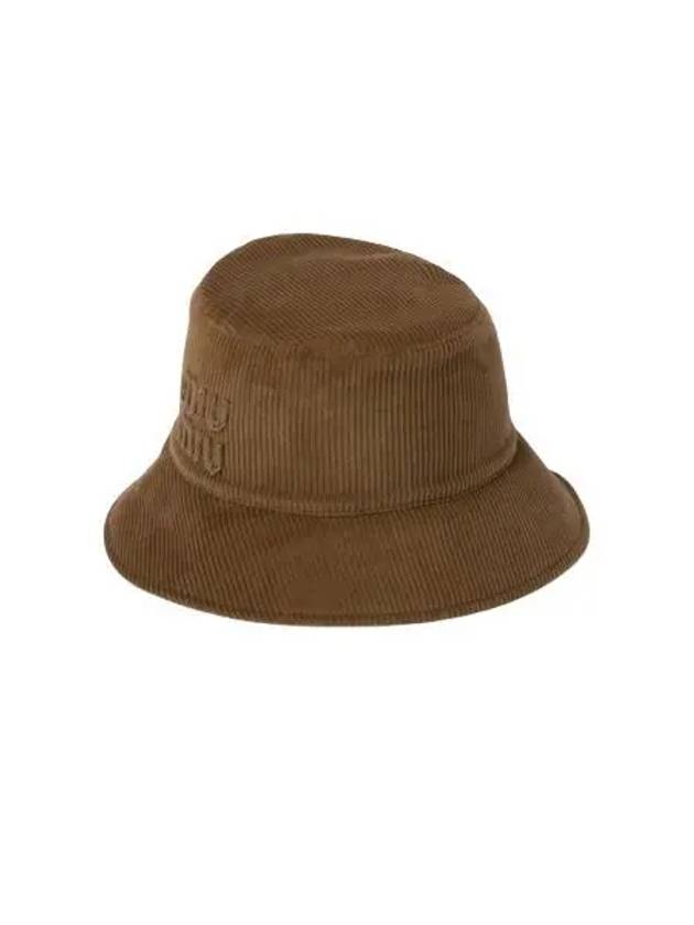 Velvet Bucket Hat Brown - MIU MIU - BALAAN 2