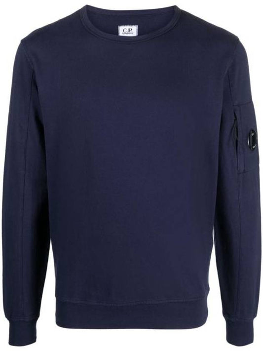 Light Fleece Sweatshirt Navy - CP COMPANY - BALAAN 1