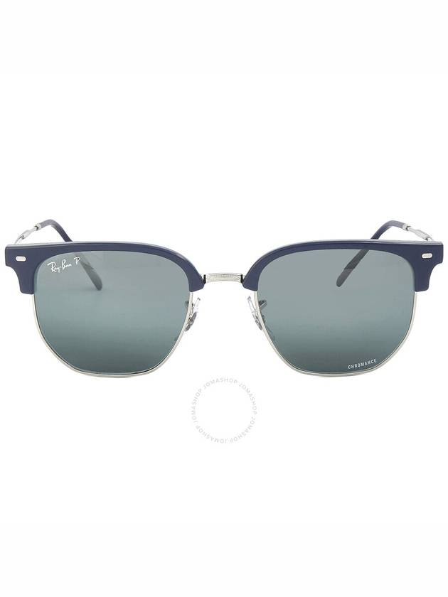 Ray Ban New Clubmaster Polarized Blue Mirrored Unisex Sunglasses RB4416 6656G6 51 - RAY-BAN - BALAAN 1