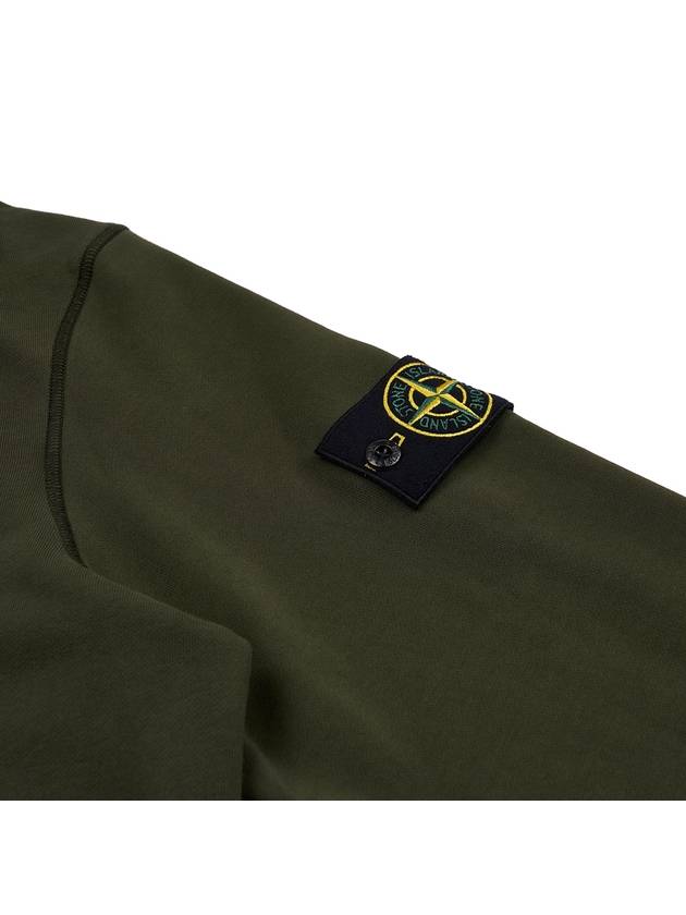 Signature Logo Patch Hoodie Olive - STONE ISLAND - BALAAN 5