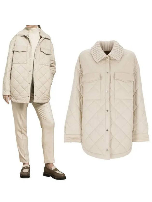 Rocar Technical Fabric Overshirt Padding Beige - LORO PIANA - BALAAN 2