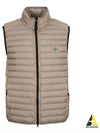 Loom Woven Chambers Recycled Nylon Down Padding Vest Dove Grey - STONE ISLAND - BALAAN 2